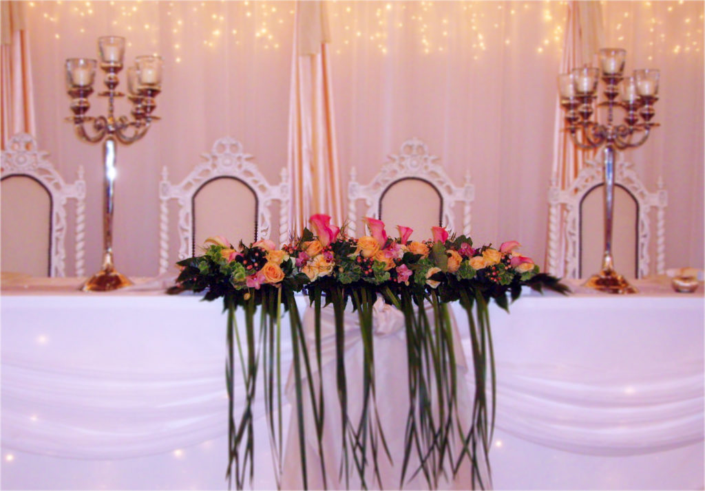 Tischdeko für Hochzeit